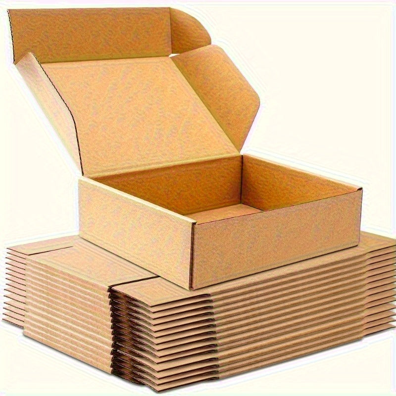 20-Pack Durable Cardboard Mailer Boxes for Shipping - Eco-Friendly