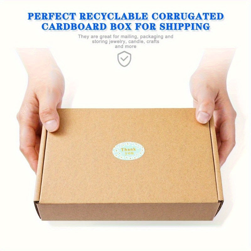 20-Pack Durable Cardboard Mailer Boxes for Shipping - Eco-Friendly