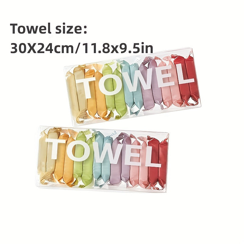 Serviettes comprimées en papier recyclé - Lot de 14 pièces