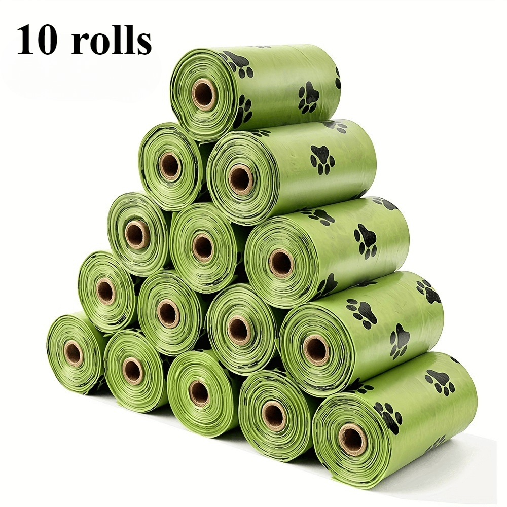 10 Rouleaux/150pcs Sacs à Crottes de Chien Parfumés à la Lavande, Extra-Épais Imperméables