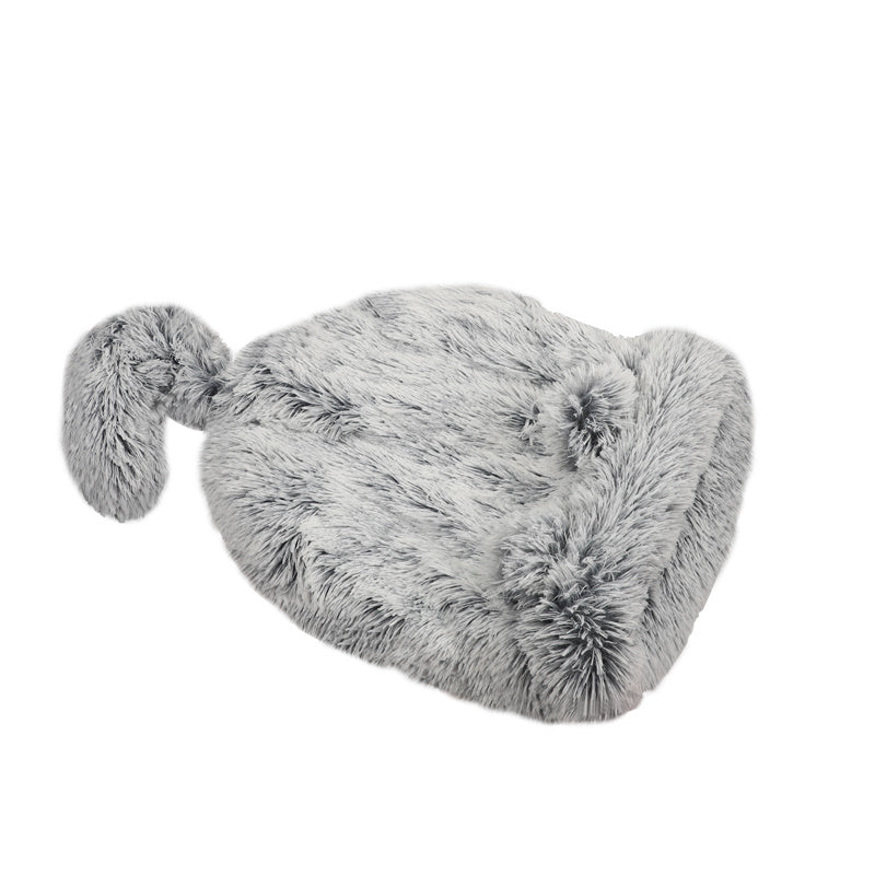 Sac de Couchage Doux en Peluche pour Animaux de Compagnie Lavable en Machine