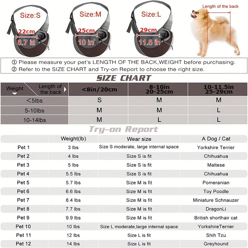 Sac Porte-Bébé Réfléchissant pour Animaux en Maille Respirante -