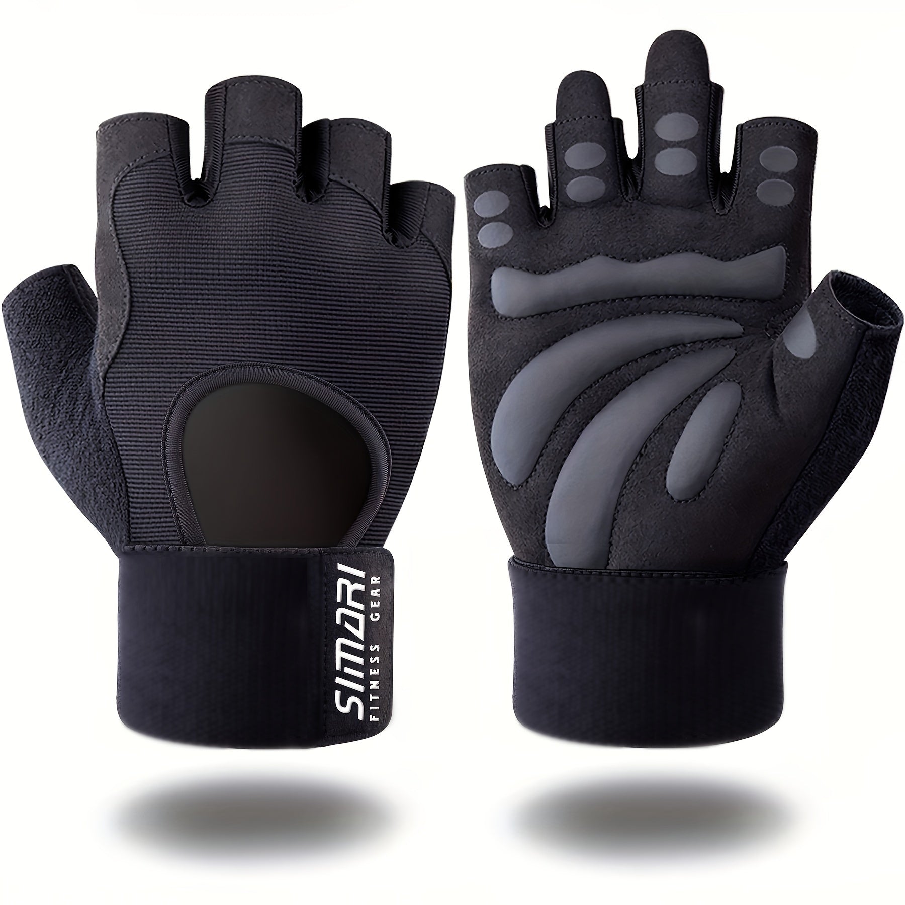1 Paire de Gants de Fitness avec Support de Poignet