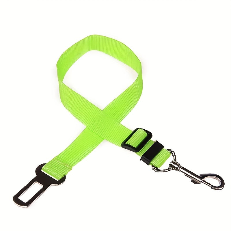 1pc Ceinture de sécurité réglable pour voiture pour animaux