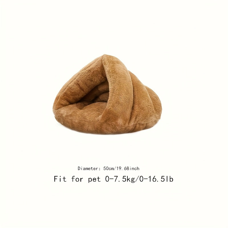 Lit triangulaire unie pour animaux, Panier pour animaux, Literie pour animaux