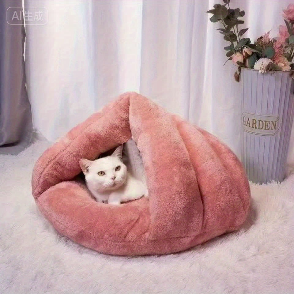 Lit triangulaire unie pour animaux, Panier pour animaux, Literie pour animaux