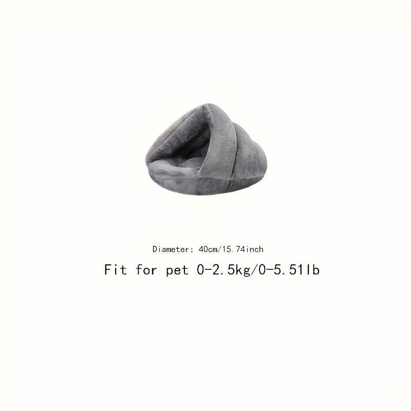 Lit triangulaire unie pour animaux, Panier pour animaux, Literie pour animaux