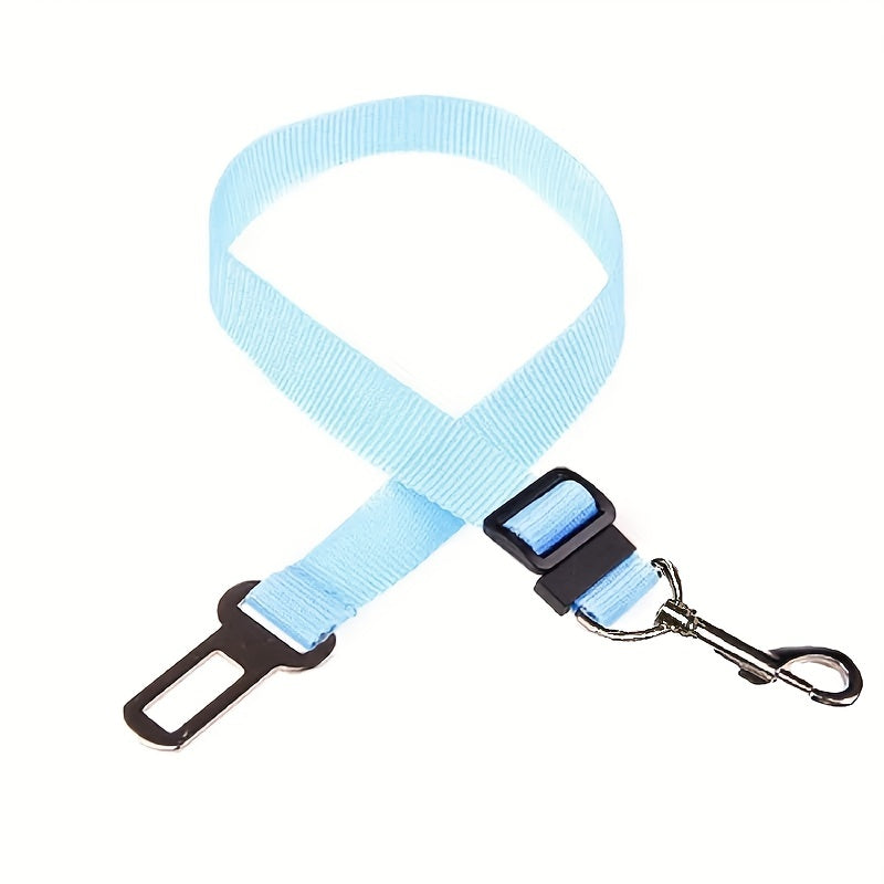 1pc Ceinture de sécurité réglable pour voiture pour animaux