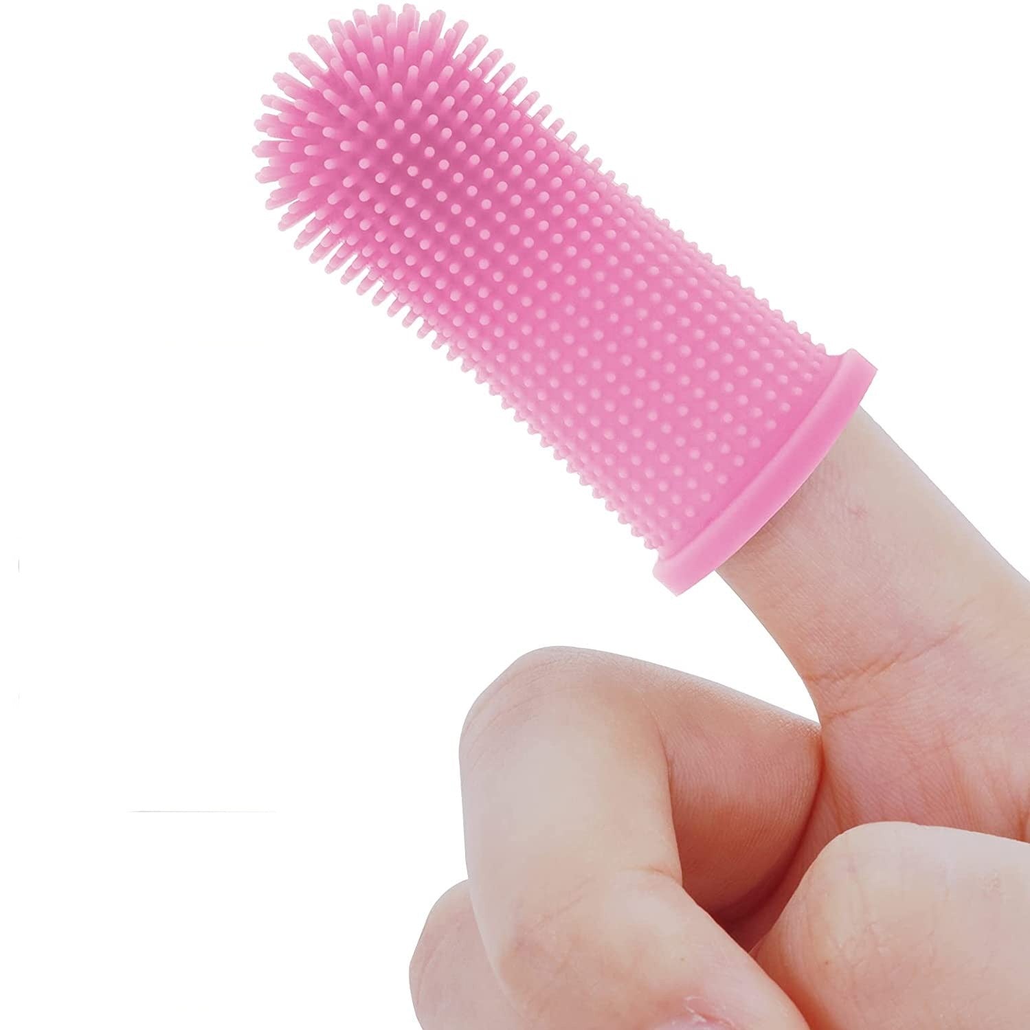 Brosse à Dents pour Doigts en Silicone Super Doux pour Chiens & Chats