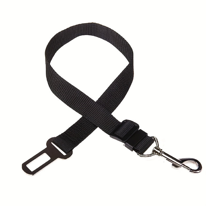 1pc Ceinture de sécurité réglable pour voiture pour animaux