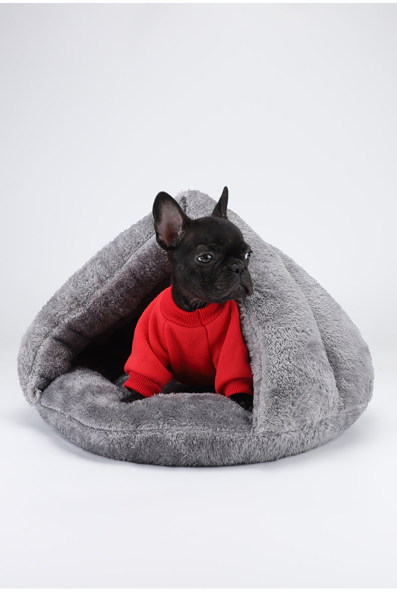 Lit triangulaire unie pour animaux, Panier pour animaux, Literie pour animaux