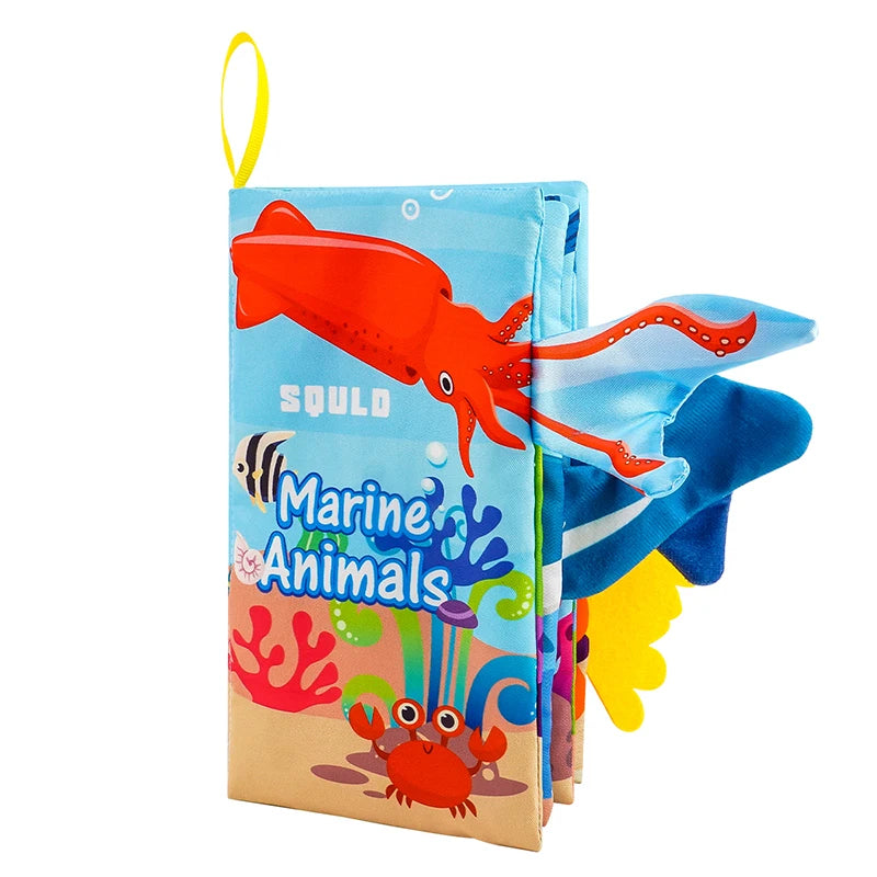 Livres Jouets Bébé, Livres Bébé 0-6 Mois, 3PCS Livres en Tissu Froissés Tactiles