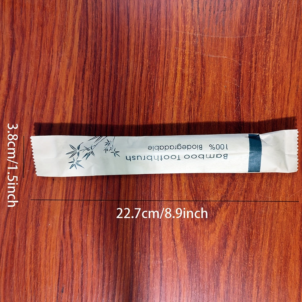 20PCS Brosse à dents en bambou écologique - Poils extra doux pour dents et gencives sensibles