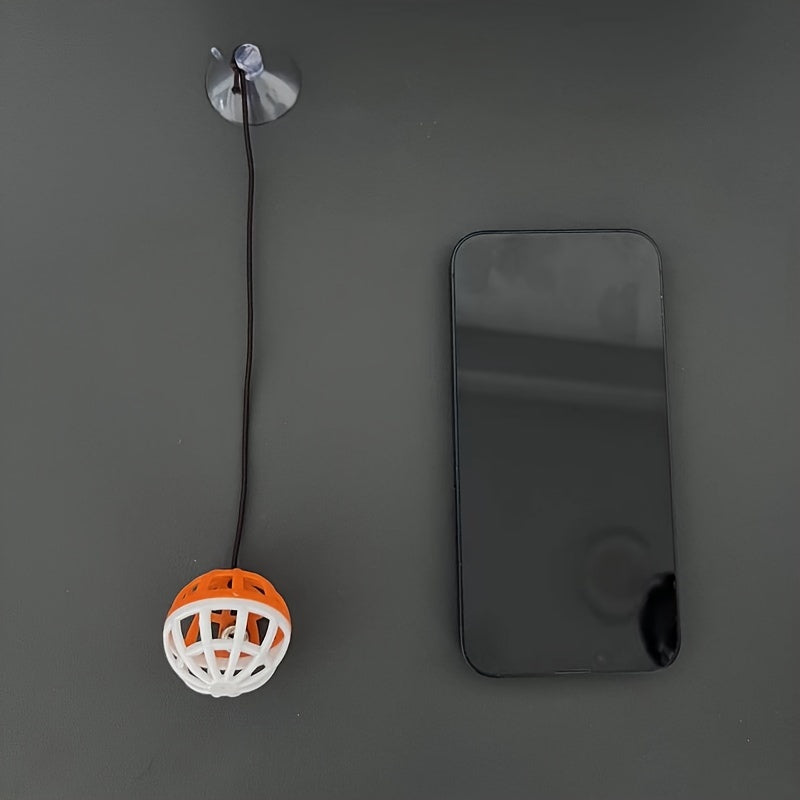 Ballon rebondissant avec clochette sous vide – Jouet pour chat