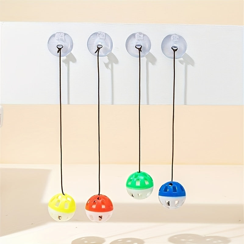 Ballon rebondissant avec clochette sous vide – Jouet pour chat