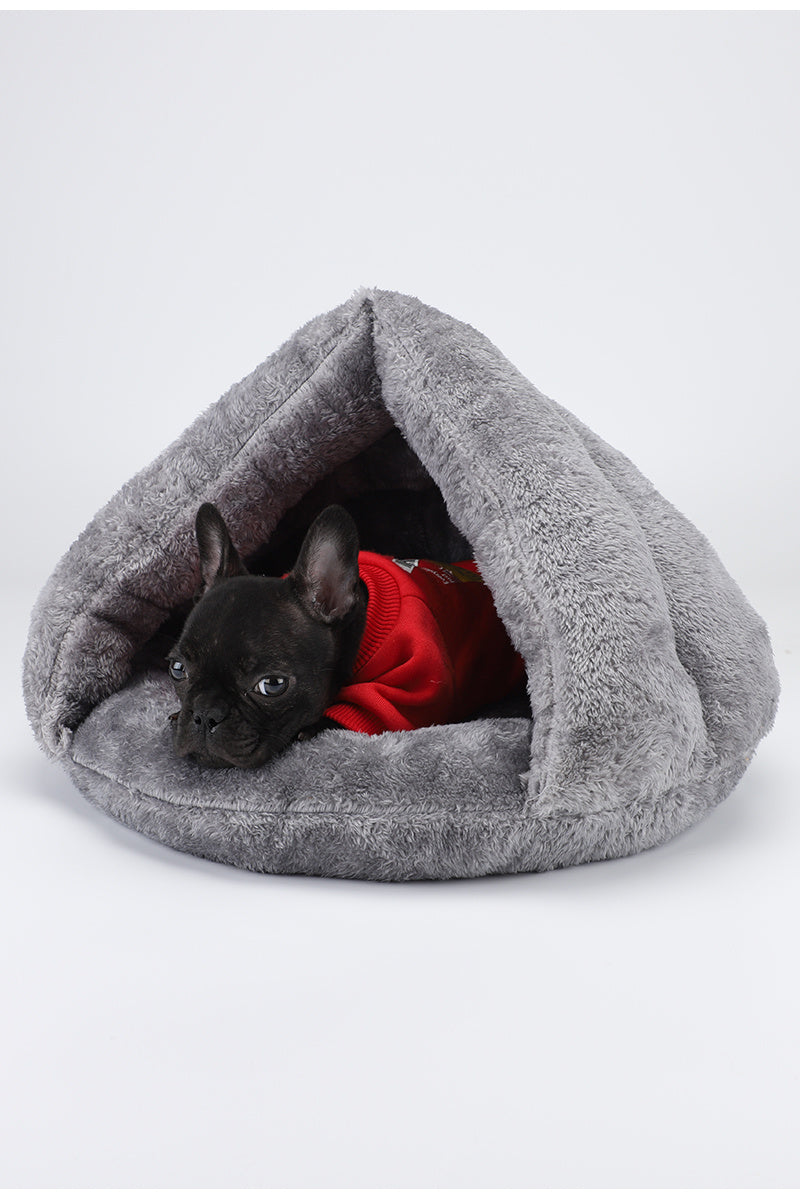 Lit triangulaire unie pour animaux, Panier pour animaux, Literie pour animaux