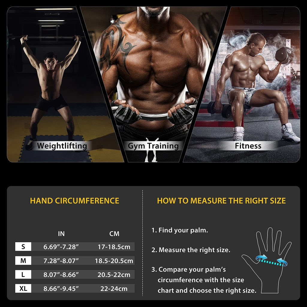 1 Paire de Gants de Fitness avec Support de Poignet